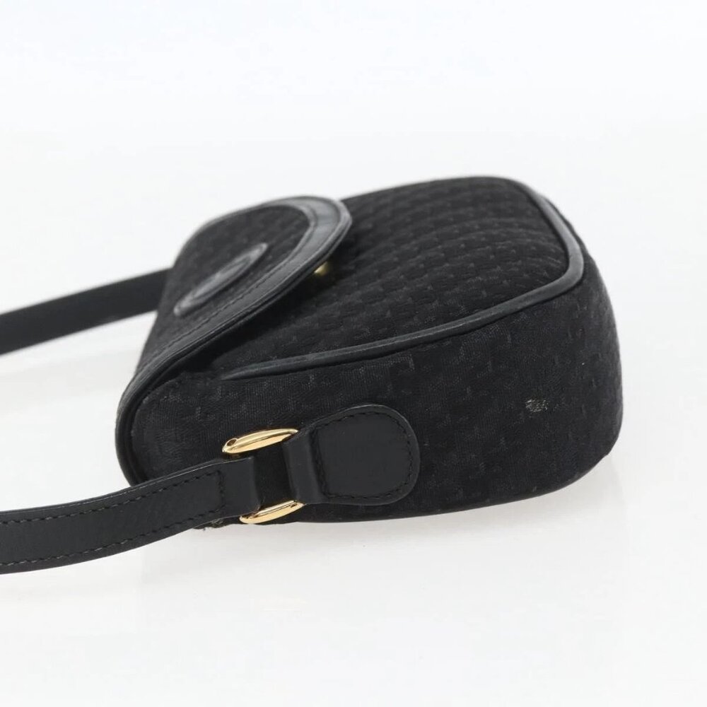 GUCCI Shoulder Bag Old Gucci Black Gold Auth 158414 - Picture 6 of 15